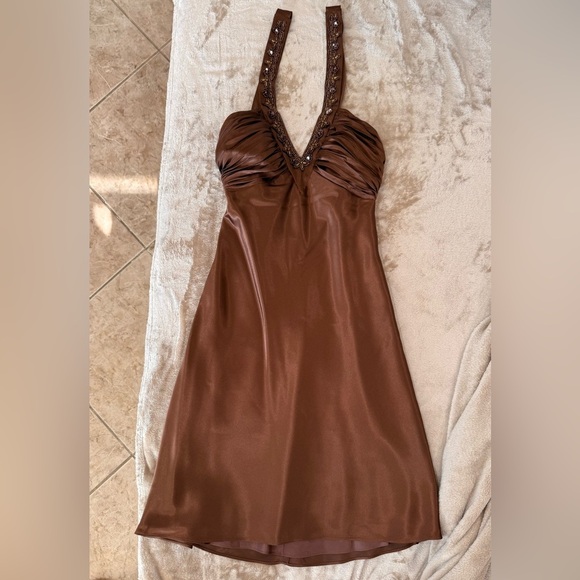 Morgan & Co. Brown vintage y2k Embellished dress - Picture 4 of 10